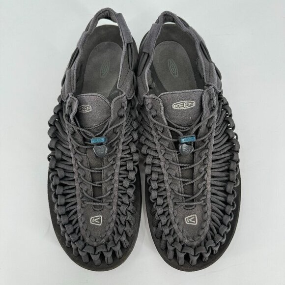 Keen UNeek Gray Outdoor Corded Slip On Adjustable Hiking Waterproof 14 Beach San - Picture 1 of 6